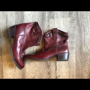 Frye studded cowboy boots